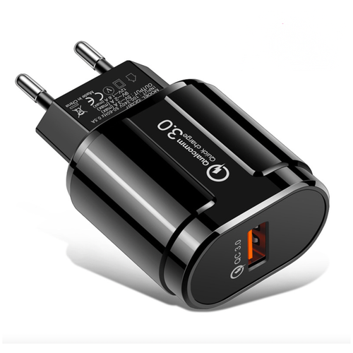 фото Зарядное устройство от сети с быстрой зарядкой mypads qualcomm quick charge 3.0 usb 5v-3a/ 9v-2a/ 12-1.6a для телефона