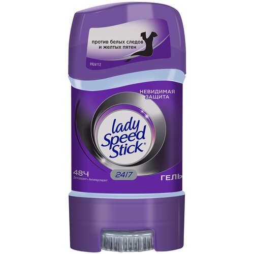 фото Lady speed stick, дезодорант-антиперспирант 24/7 невидимая защита, гель, 65 г