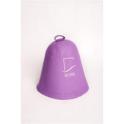 фото Born, шапка банная, колпак для сауны, фетр, фиолетовый