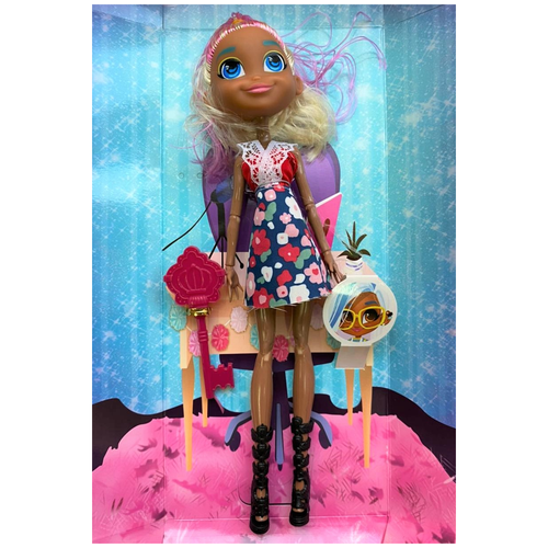 фото Игрушка для девочек кукла модная девчонка (в платье с цветочками) big-store