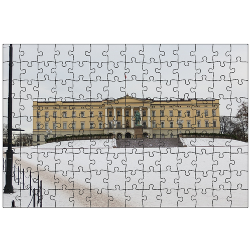 фото Магнитный пазл 27x18см."осло, замок, норвегия" на холодильник lotsprints