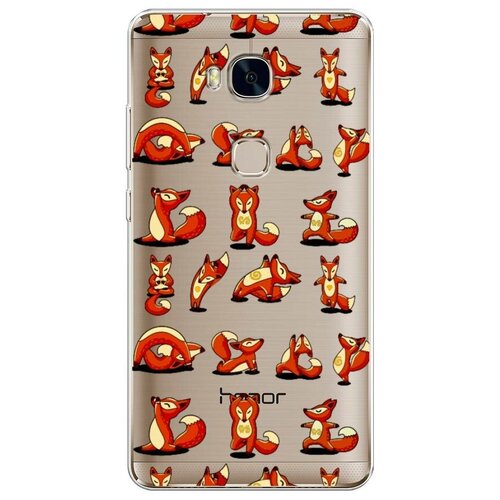 фото Силиконовый чехол "лисья йога" на honor 5x / хонор 5х case place