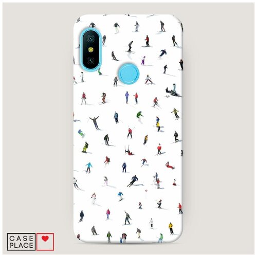 фото Чехол пластиковый xiaomi mi a2 lite хобби лыжи case place