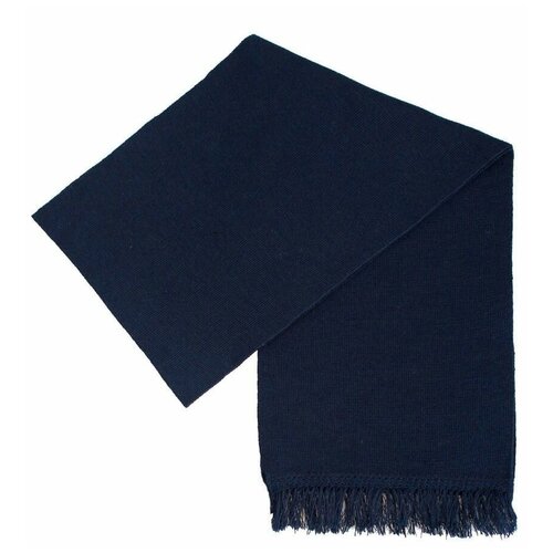 фото Кашне шарф уставной полушерстяной размер 120 х 20 см цвет синий kamukamu