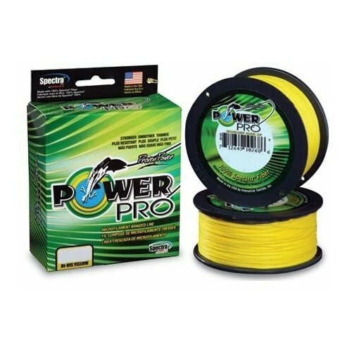 фото Леска power pro 0.23mm 92m hi-vis yellow pp092hvy023