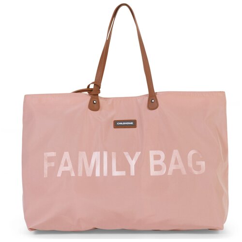 фото Сумка для мамы и малыша childhome family bag розовая