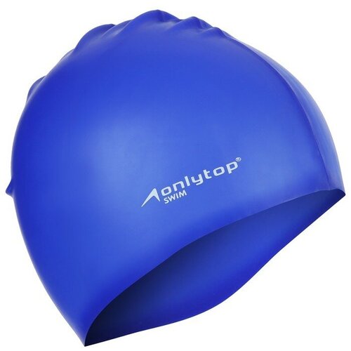 фото Onlytop шапочка для плавания взрослая onlytop swim, силиконовая, обхват 54-60 см