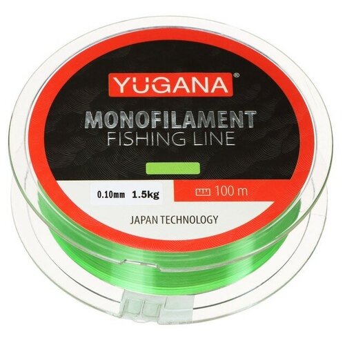 фото Леска монофильная yugana, monolite green, 0.1 mm, 100 m