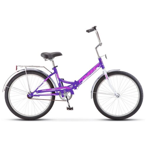 фото Велосипед pioneer oscar 24"/14" (2021) фиолетовый/розовый/белый