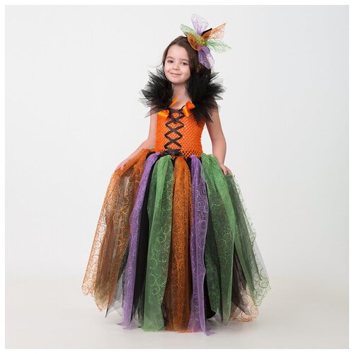 фото Карнавальный костюм «ведьмочка», сделай сам, корсет, ленты, брошки, аксессуары jeanees