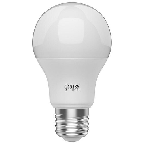 фото Светодиодная лампа gauss basic a60 9,5w 820lm 4100k e27 led 1/10/50