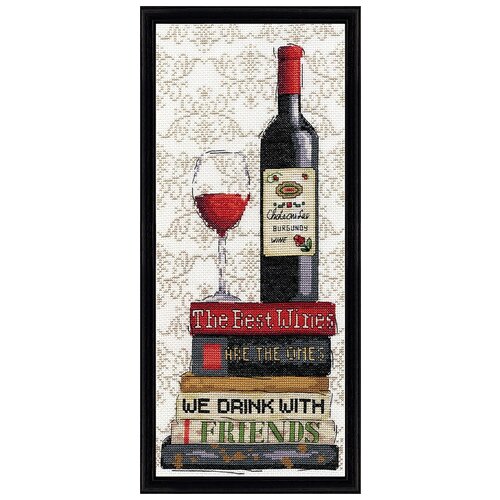 фото Набор для вышивания красное вино design works, 15 х 35,5 см 2982