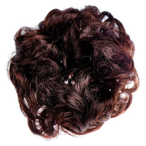 фото My beauty hair / шиньон-резинка из искусственных волос 7 см бордовый