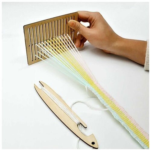фото Бердо для вязания поясов и тесьмы до 32 нитей, ткацкий набор для начинающих, бердышко для ручного ткачества китай