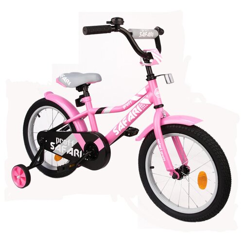 фото Велосипед 14" детский 2-х колесный, розовый safari