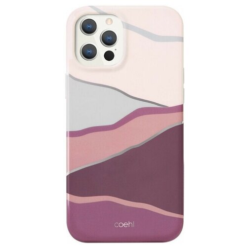 фото Чехол-накладка для iphone 12 pro max uniq coehl ciel, розовый (ip6.7hyb(2020)-celpnk)