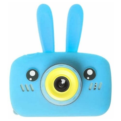 фото Детский фотоаппарат зайчик синий / kids camera rabbit blue camera kids