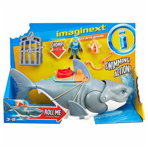 фото Imaginext игровой набор акула мощный укус gkg77