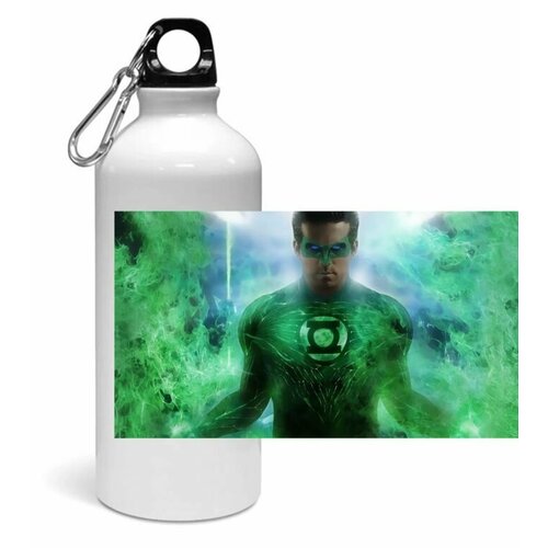 фото Спортивная бутылка зелёный фонарь, green lantern №6 mewni-shop