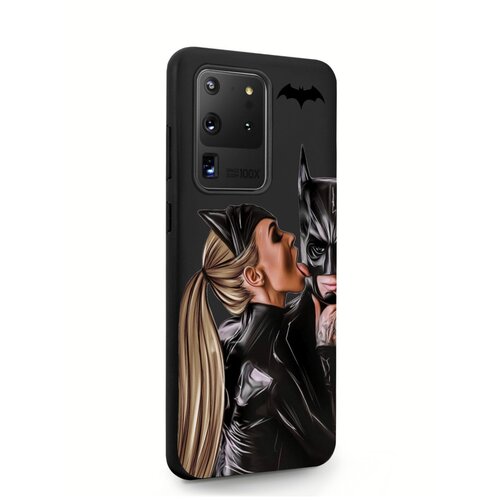 фото Черный силиконовый чехол musthavecase для samsung galaxy s20 ultra cat woman/ женщина- кошка и бэтмен для самсунг галакси c20 ультра противоударный