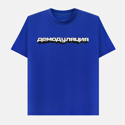 фото Футболка яндекс футболка «демодуляция», размер m, синий