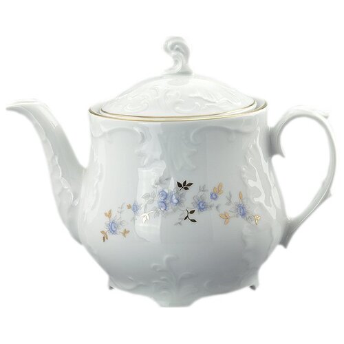 фото Заварочный чайник 1,1 л cmielow "рококо /голубой цветок" / 061492