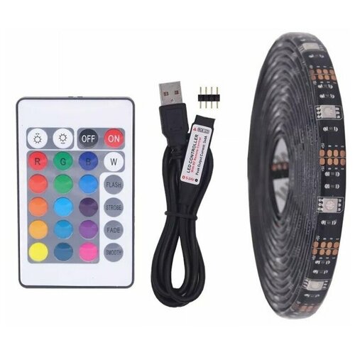 фото Светодиодная лента с пультом сова usb tv led strip 5 метров (yd-1726-5)