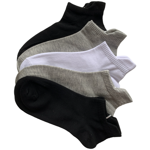 фото Носки женские короткие 5 пар / цвета микс серый, черный, белый / спортивные носки turkan