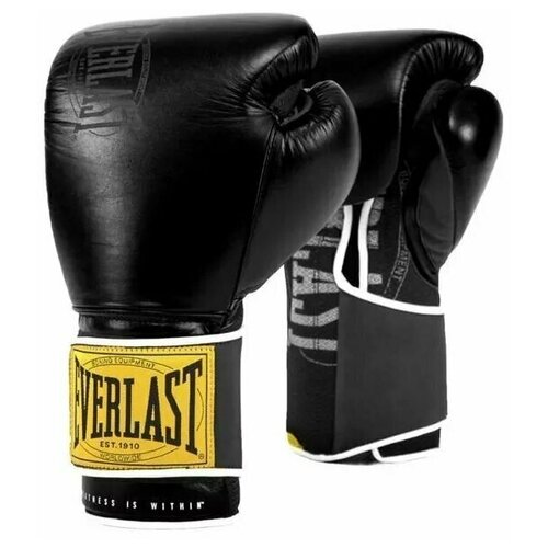 фото Перчатки тренировочные everlast 1910 classic 12oz черн.