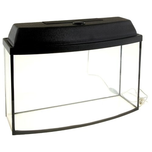 фото Пижон аквариум телевизор с крышкой, 45 литров, 60 х 22 х 35/40,5 см, чёрный