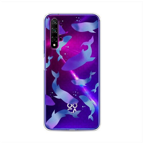 фото Силиконовый чехол "подводные жители" на huawei nova 5t / хуавей нова 5т case place