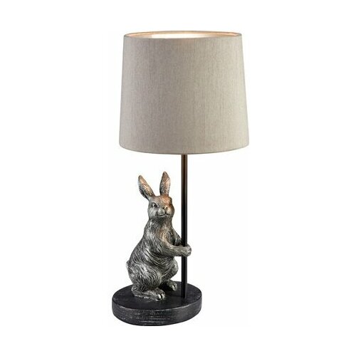 фото Лампа настольная заяц 16x16x35,5 см заяц серебряный. нет бренда