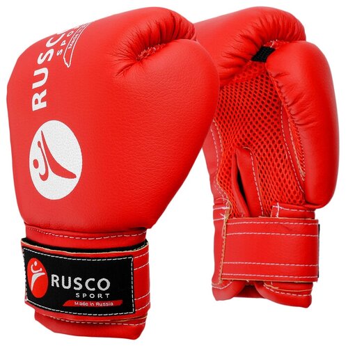 фото Перчатки боксерские rusco sport детские кож.зам. 6 oz цвет красный 2947729