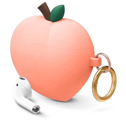 фото Чехол elago для airpods gen 1 & 2 peach silicone hang case peach