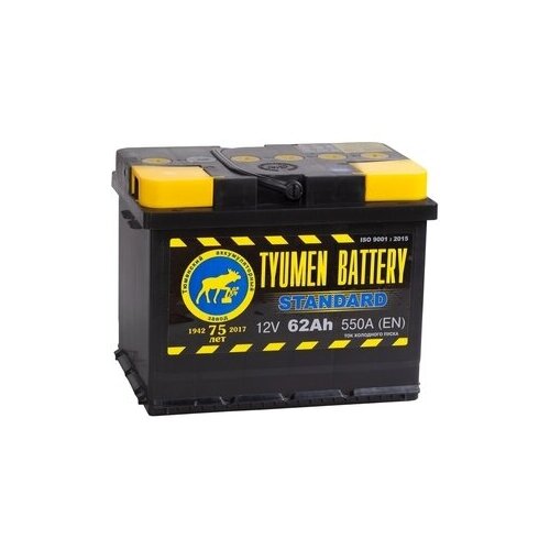 фото Аккумулятор tyumen standard 62 ач 550а прямая полярность tyumen battery