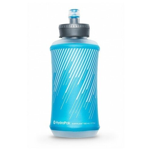 фото Мягкая фляга для воды hydrapak softflask 2.0 с поилкой-клапаном bite, 500 мл, цвет malibu blue, (b511hp)