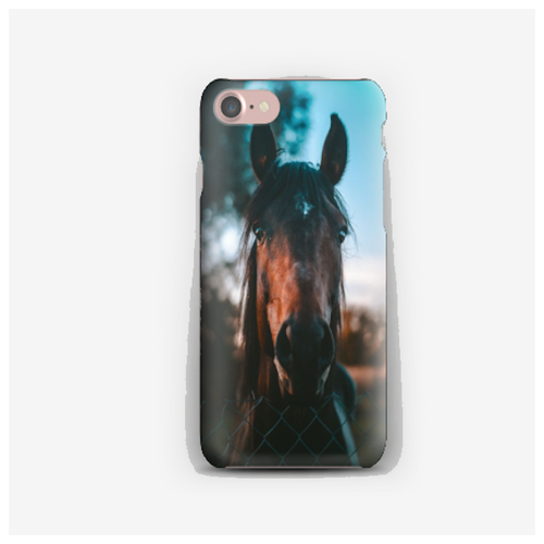 фото Силиконовый чехол лошадь на apple iphone 8 plus/ айфон 8 плюс xcase