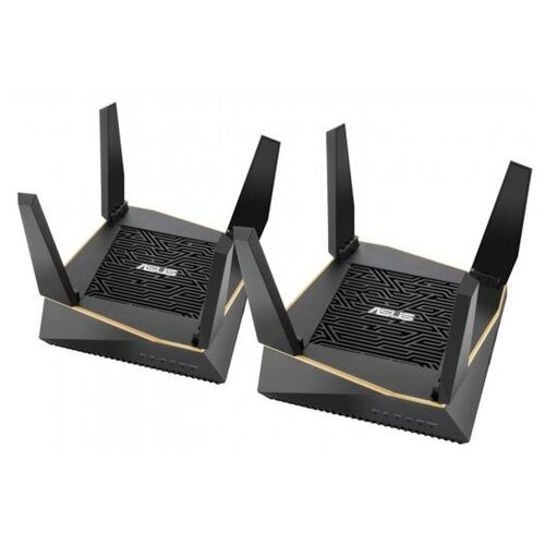 фото Asus wi-fi роутер asus rt-ax92u(2-pk) 802.11abgnacax 6071mbps 2.4 ггц 5 ггц 5 ггц 4xlan черный