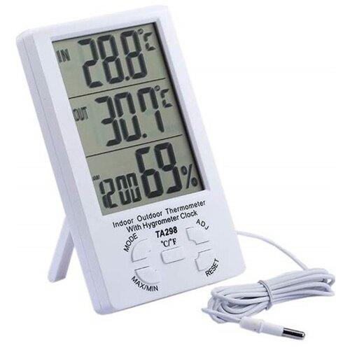 фото Термометр с измерением влажности воздуха ta 298 c выносным датчиком ngy