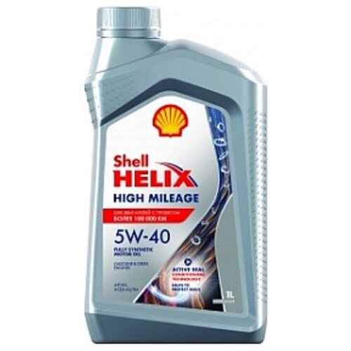 фото Моторное масло shell helix high mileage 5w-40 1l