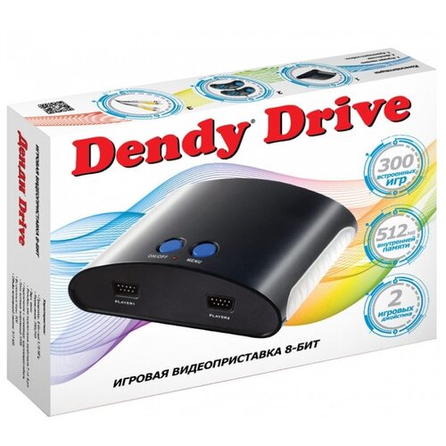 фото Игровая приставка dendy drive 300 встроенных игр черный