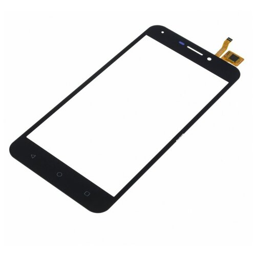 Тачскрин для Vertex Impress Luck NFC (4G), черный сотовый телефон vertex impress in touch 4g black