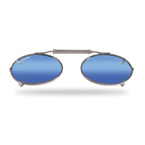 фото Flying fisherman, поляризационные накладки 7507sm clip-on / small oval, assorted, smoke/blue mirror