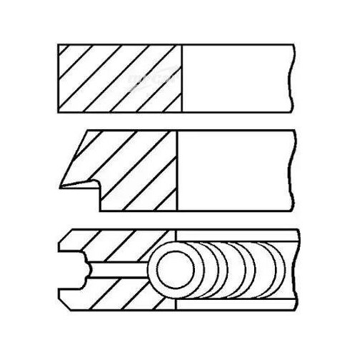 фото Goetze 0878330000 08-783300-00_кольца поршневые d93x3x2x3 std 1\ renault master, fiat ducato 86