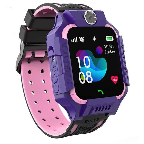 фото Детские умные часы q19 kuplace/ smart baby watch q19 / детские водонепроницаемые часы с функцией отслеживания и кнопокой sos, розовый