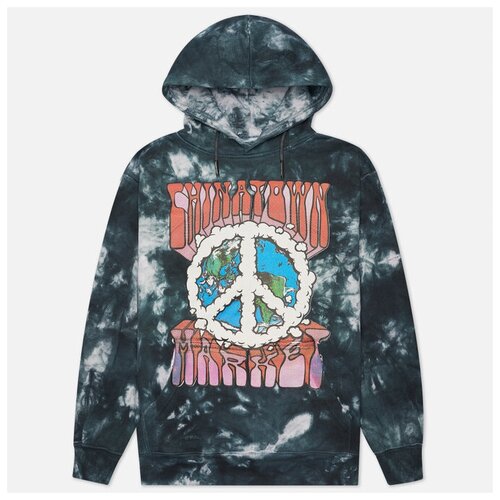 фото Мужская толстовка chinatown market peace on earth logo hoody чёрный , размер m