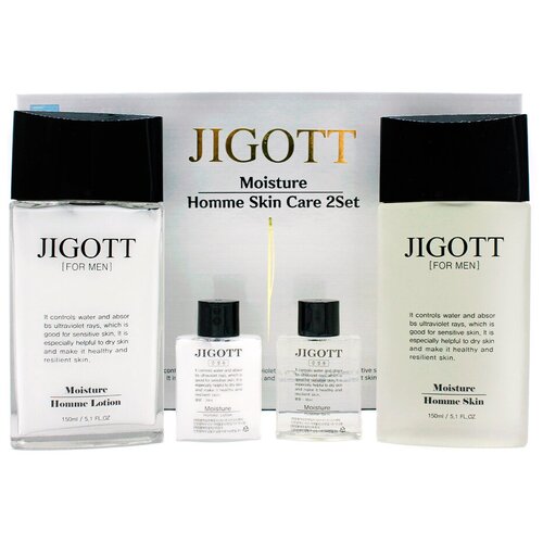 фото Jigott / набор мужской для лица двойное увлажнение moisture skin care 2 set / корейская косметика