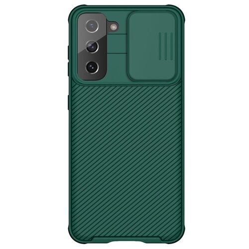 фото Чехол nillkin для samsung galaxy s21 camshield pro | tpu+pc magsafe защита камеры глубокий зеленый