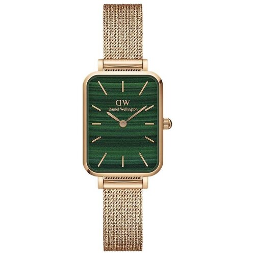 фото Наручные часы daniel wellington часы daniel wellington quadro pressed melrose dw00100437, зеленый, золотой