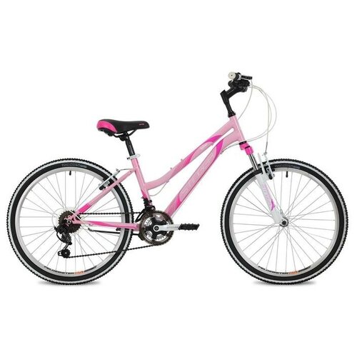 фото Подростковый велосипед stinger bike stinger 24" latina розовый, сталь, размер 12", microshift